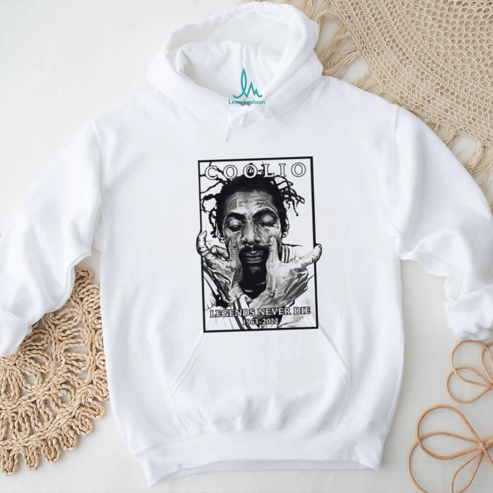Coolio Legends Never Die 1963 2022 Hip Hop Tribute T Shirt