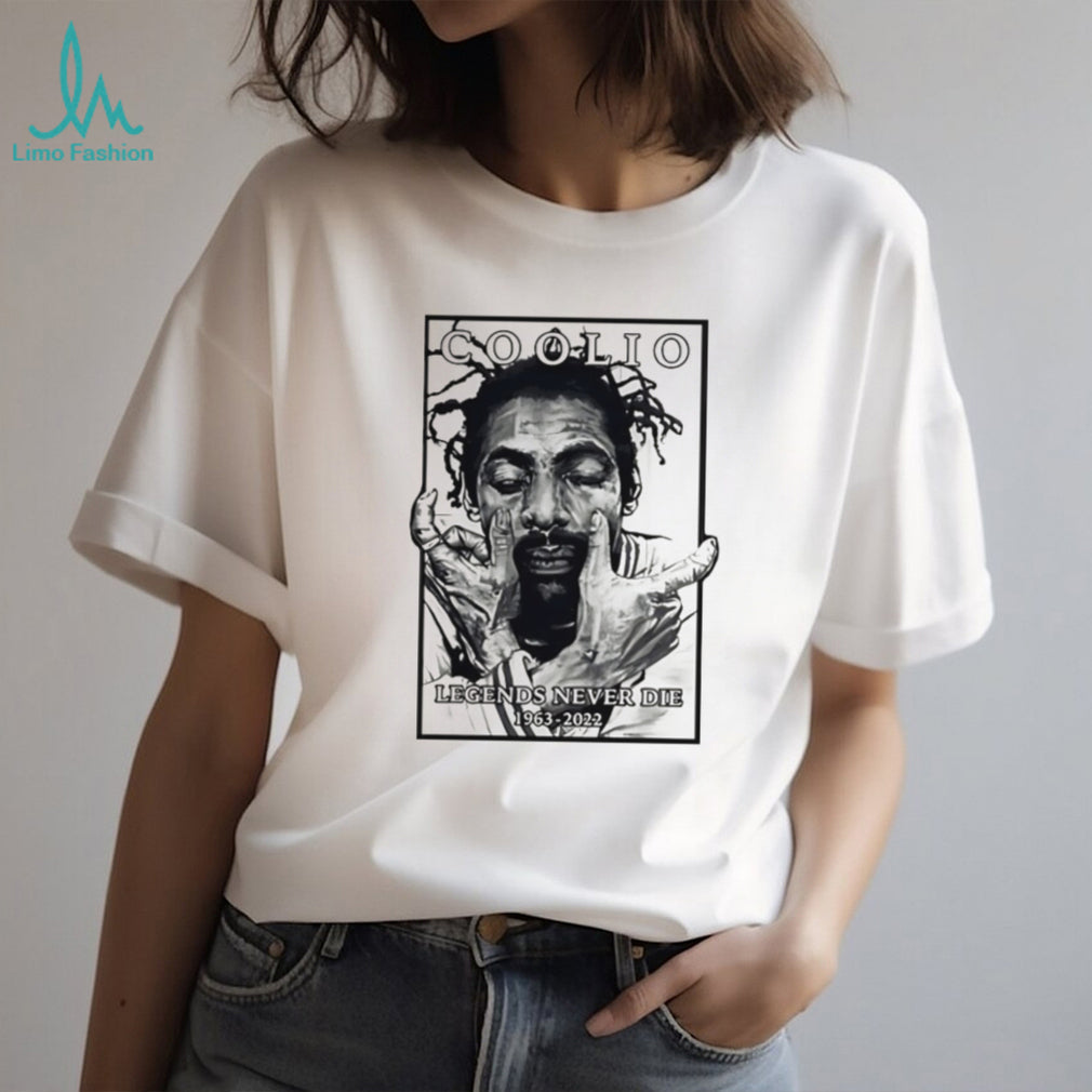 Coolio Legends Never Die 1963 2022 Hip Hop Tribute T Shirt
