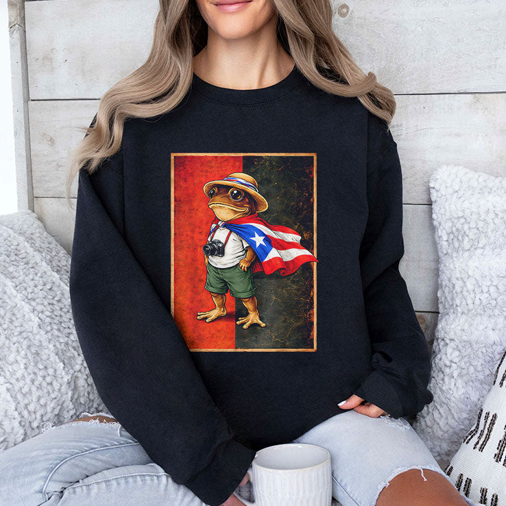 Coqui Frog Puerto Rico Flag Puerto Rican Taino Boricua T Shirt