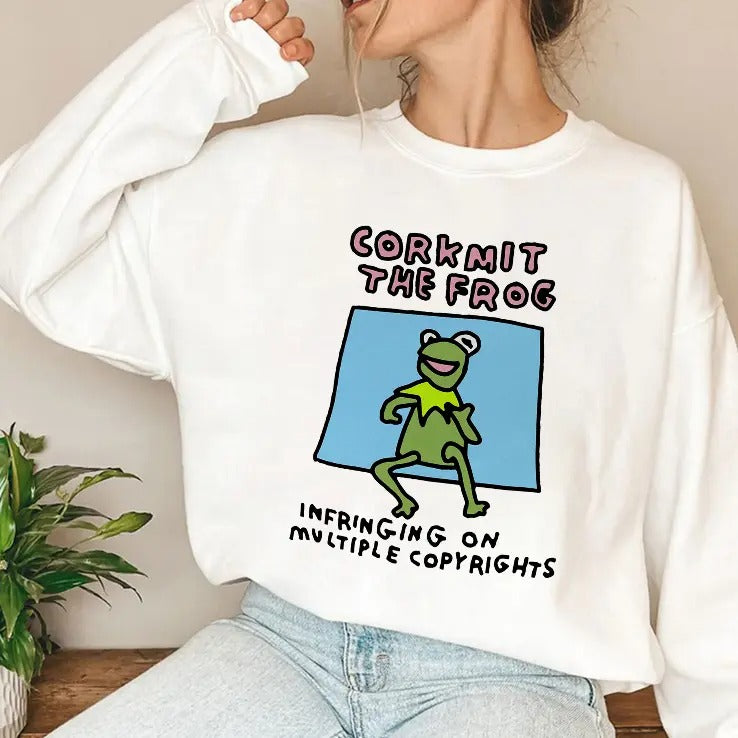 Corkmit The Frog Infringing On Multiple Copyrights T Shirt