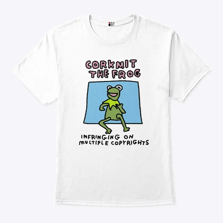 Corkmit The Frog Infringing On Multiple Copyrights T Shirt