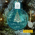 Couples Christmas Tree Led Personalized Acrylic Ornament
