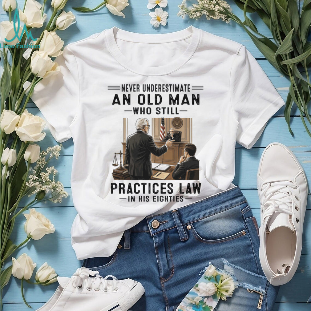 Courtroom Lawyer Man Eighties Attorney Retirement Shirt