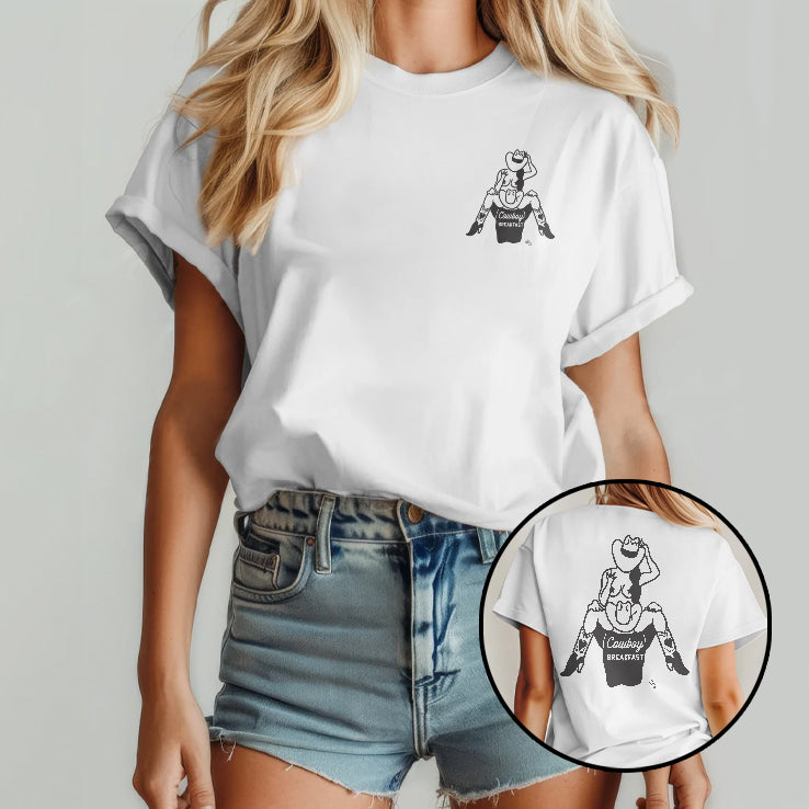 Cowboy Breakfast Funny Cowboy Rodeo Shirt
