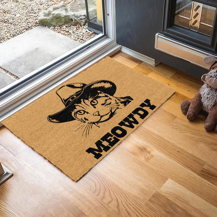 Cowboy Cat Meowdy Doormat