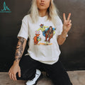 Cowboy Catching Easter Bunny Cow Western Graphic Shirt