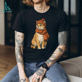 Cozy Autumn Orange Cat with Beanie and Scarf T Shirt