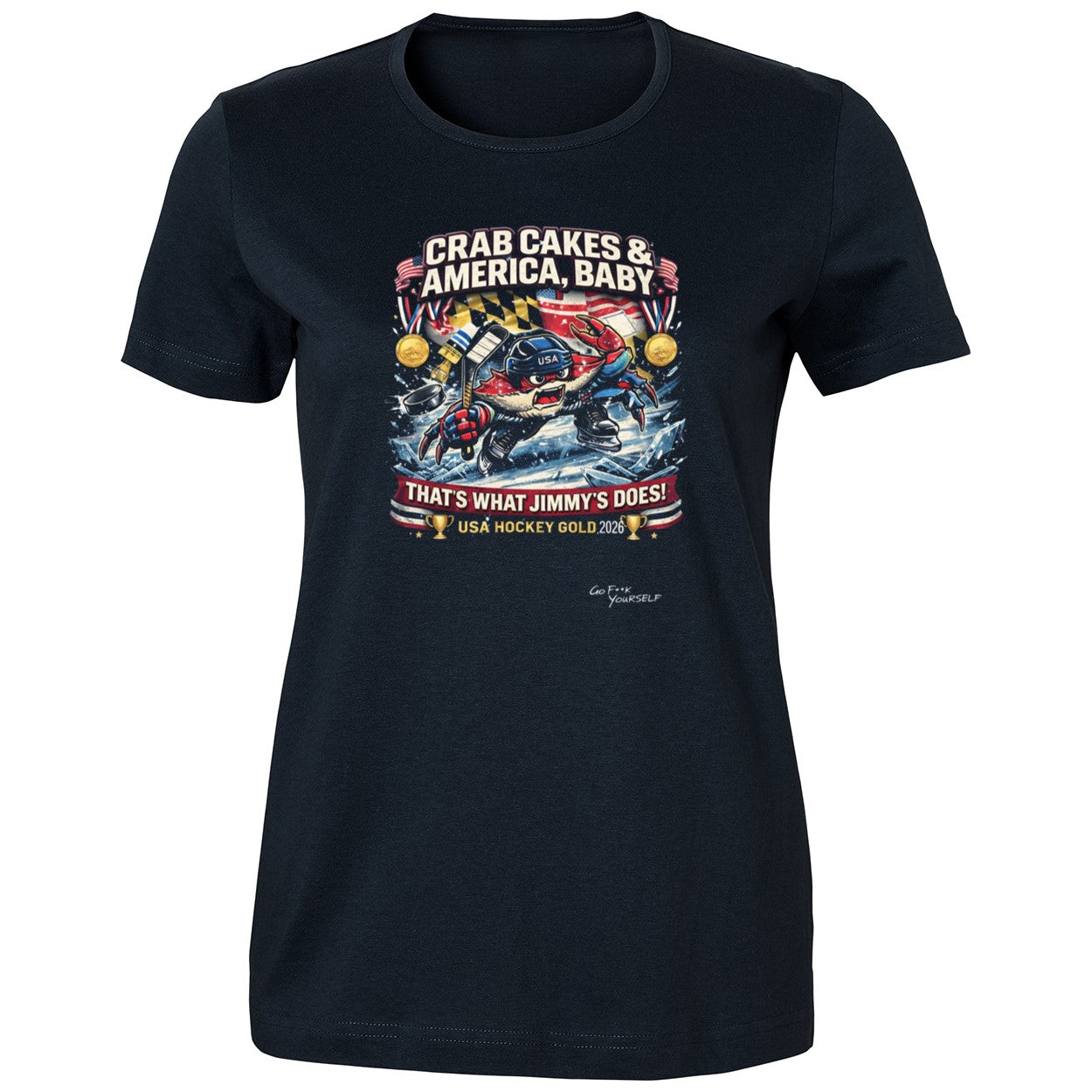 Crab Cakes & America Baby Usa Hockey Gold 2026 Shirt