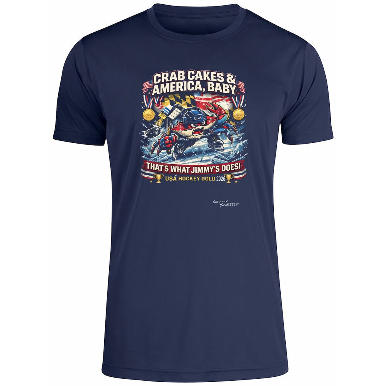 Crab Cakes & America Baby Usa Hockey Gold 2026 Shirt