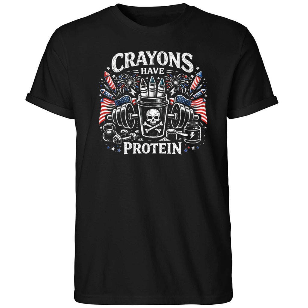 Crayons Have Protein 4th Of July Shirt