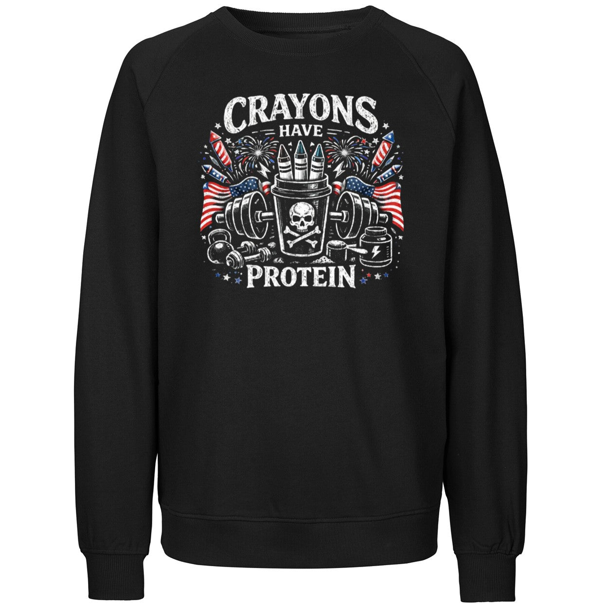 Crayons Have Protein 4th Of July Shirt