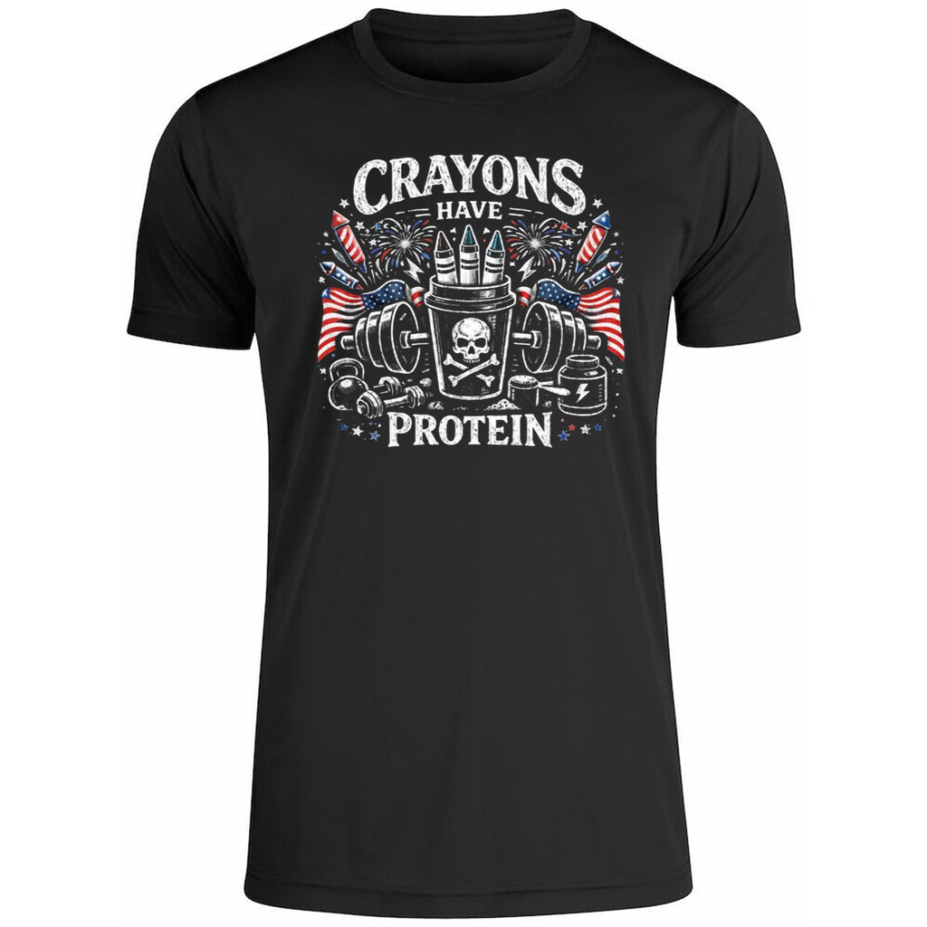 Crayons Have Protein 4th Of July Shirt