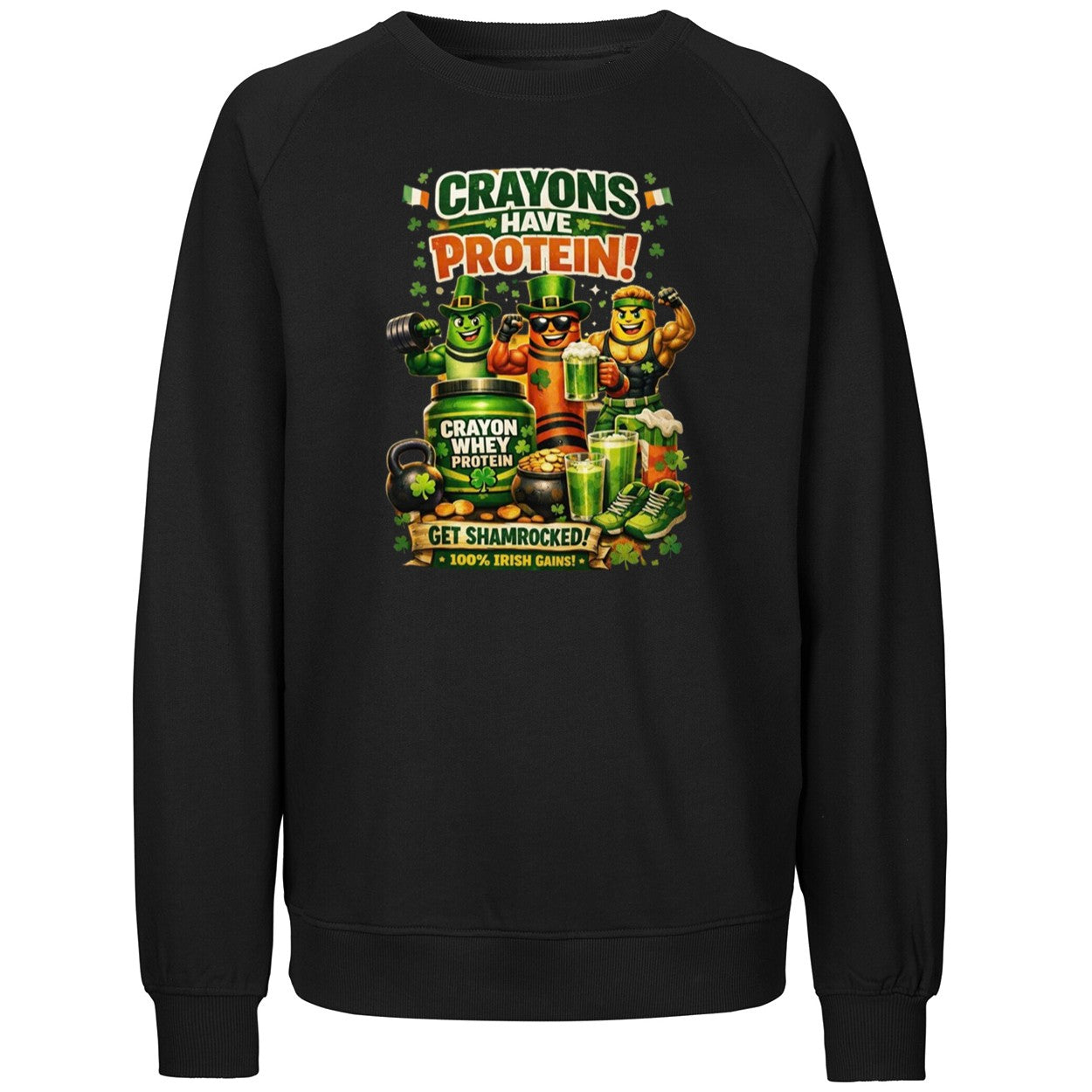 Crayons Have Protein St Patrick’s Day Shirt