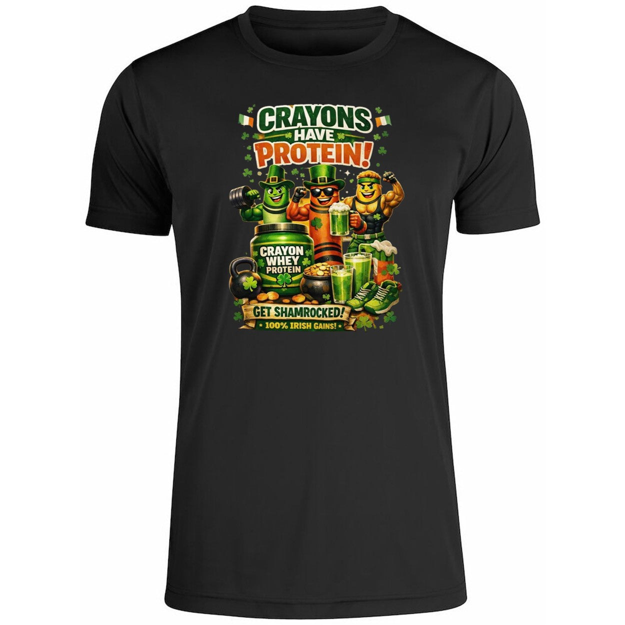 Crayons Have Protein St Patrick’s Day Shirt