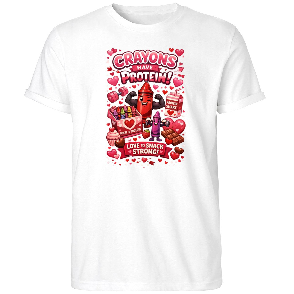 Crayons Have Protein Valentine’s Day Shirt