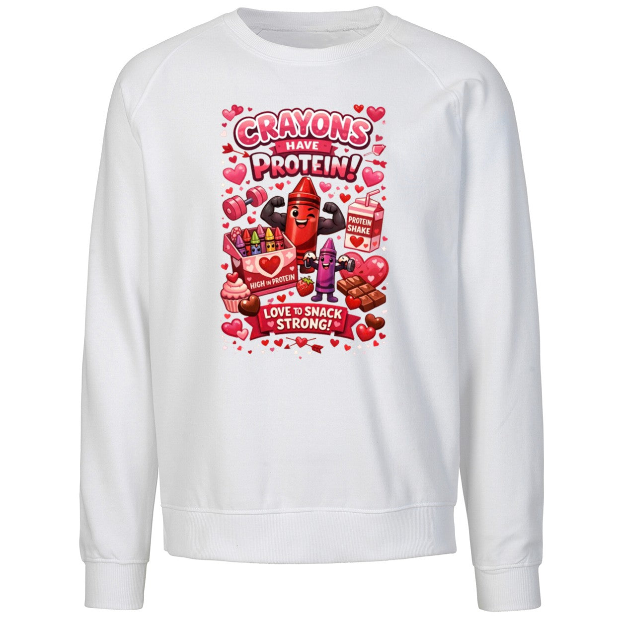 Crayons Have Protein Valentine’s Day Shirt