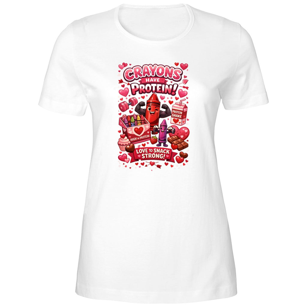 Crayons Have Protein Valentine’s Day Shirt