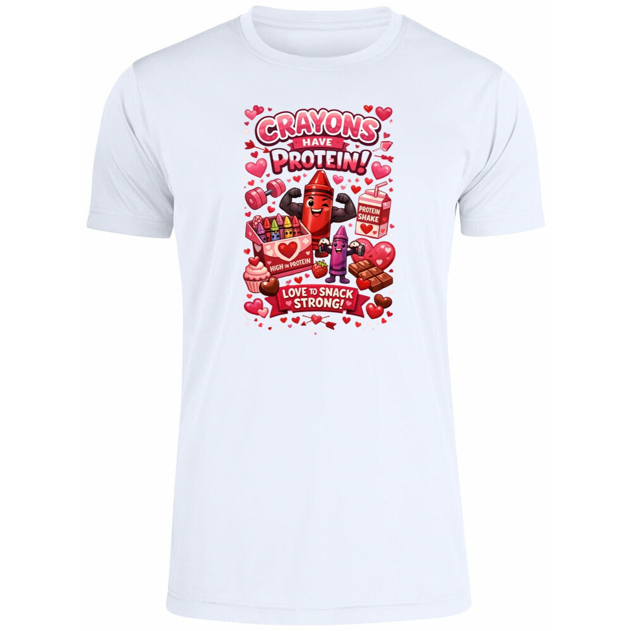 Crayons Have Protein Valentine’s Day Shirt