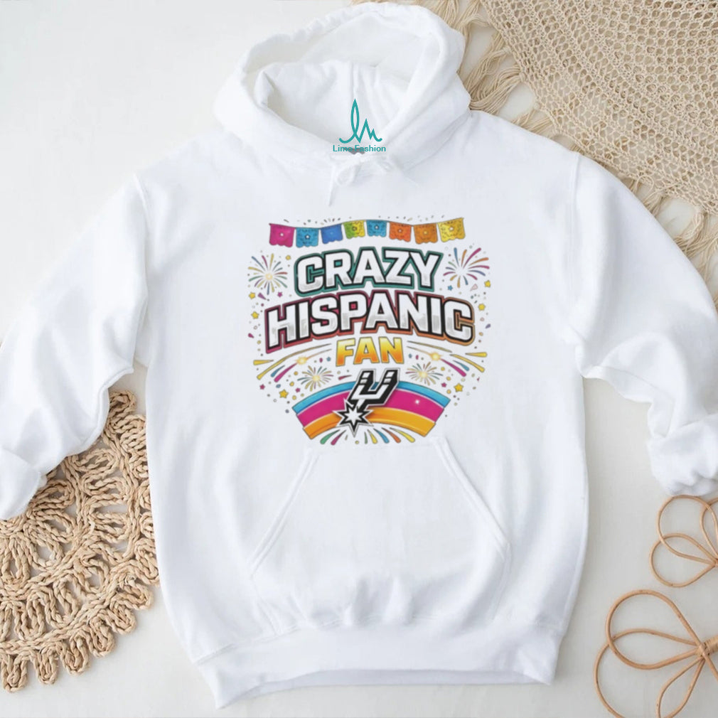 Crazy Hispanic Fan San Antonio Basketball Fiesta Colorful T Shirt