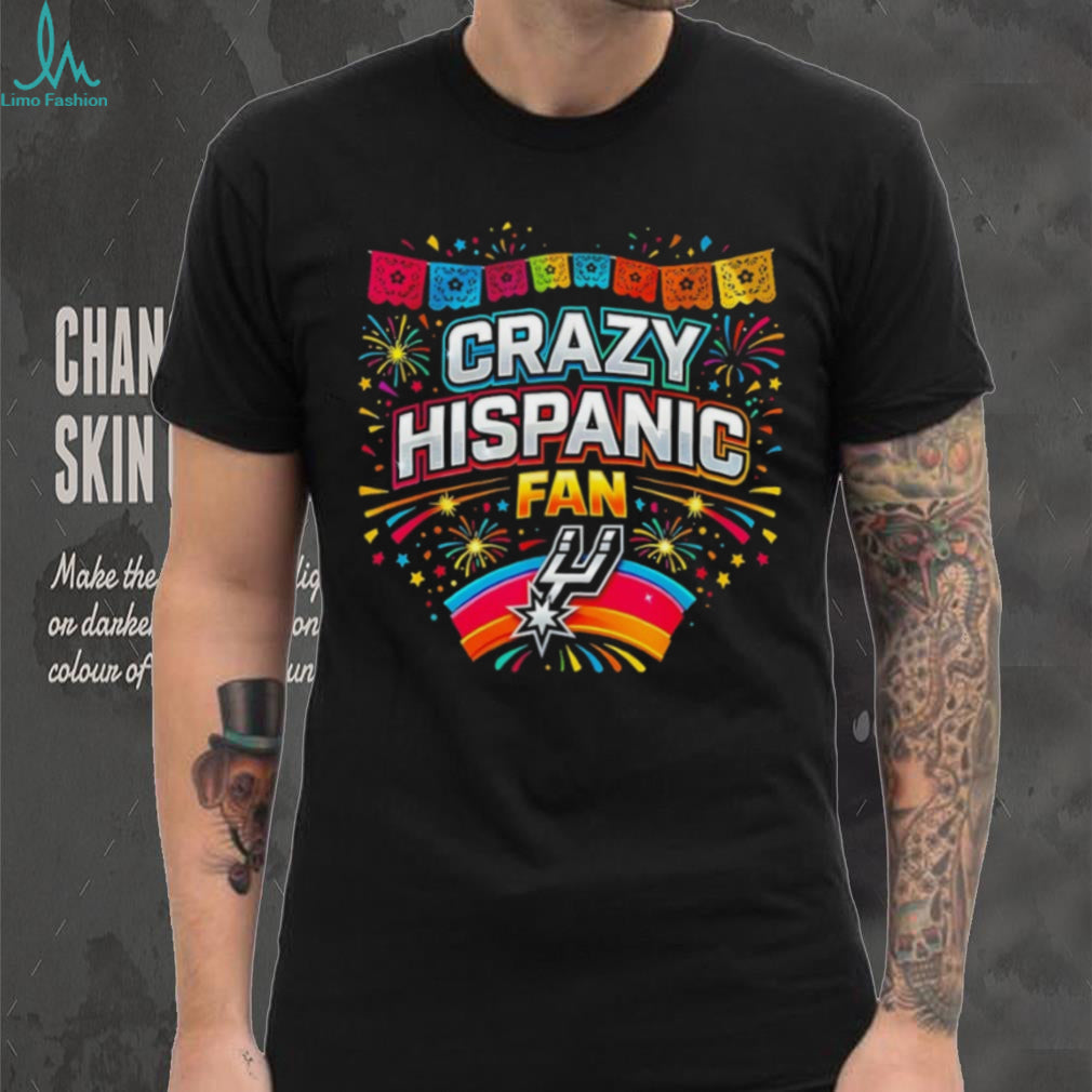 Crazy Hispanic Fan San Antonio Basketball Fiesta T Shirt