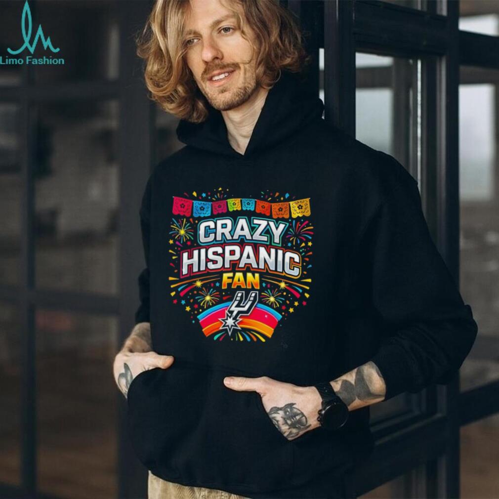 Crazy Hispanic Fan San Antonio Basketball Fiesta T Shirt