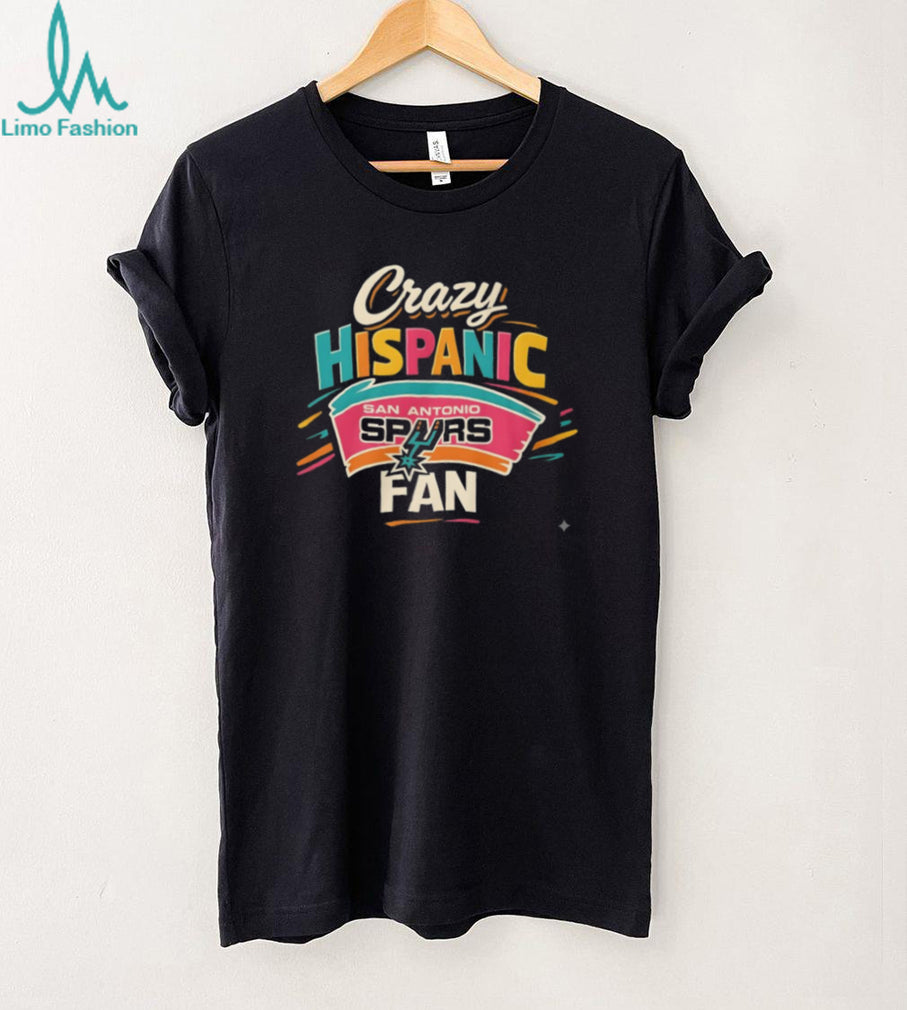 Crazy Hispanic Fan San Antonio Spurs Retro Colorful T Shirt