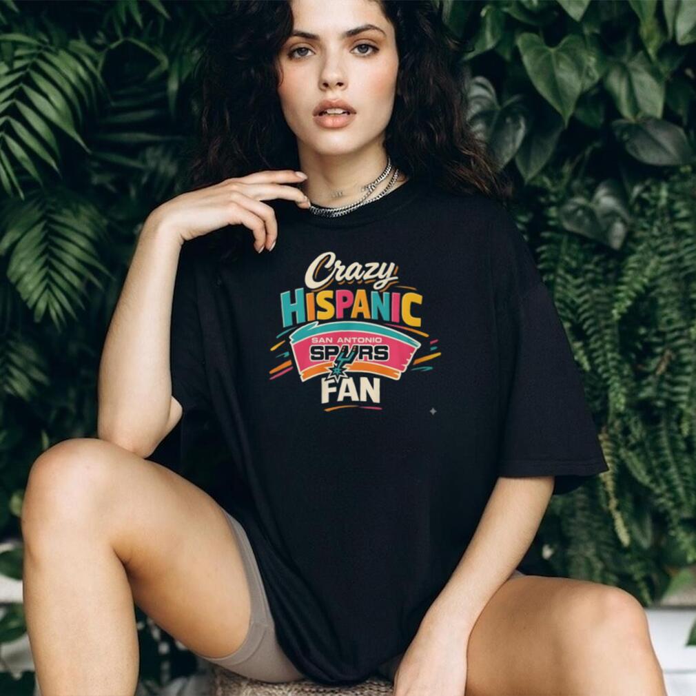 Crazy Hispanic Fan San Antonio Spurs Retro Colorful T Shirt