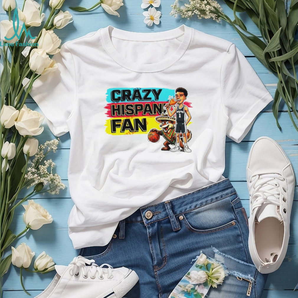 Crazy Hispanic Fan Victor Wembanyama Spurs Basketball Art T Shirt