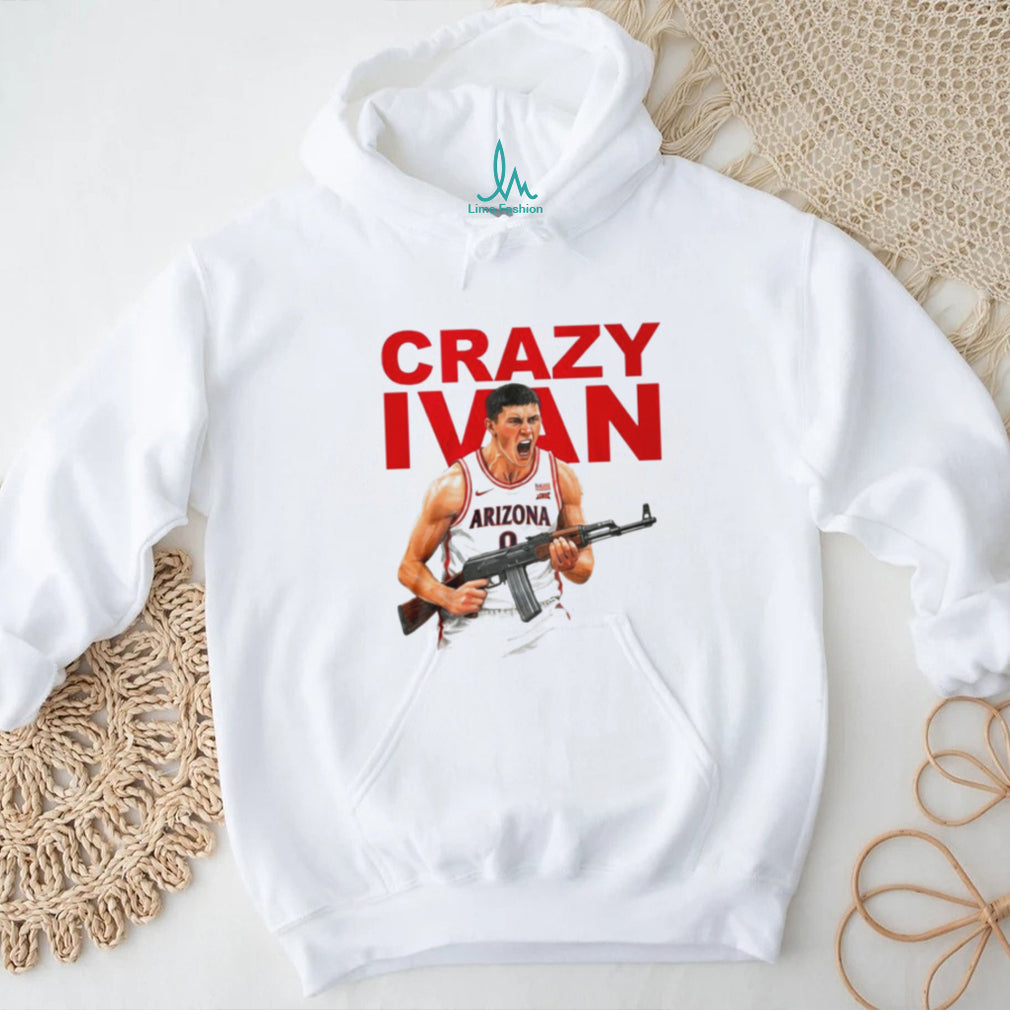 Crazy Ivan Arizona Basketball Player With Rifle Parody T Shirt