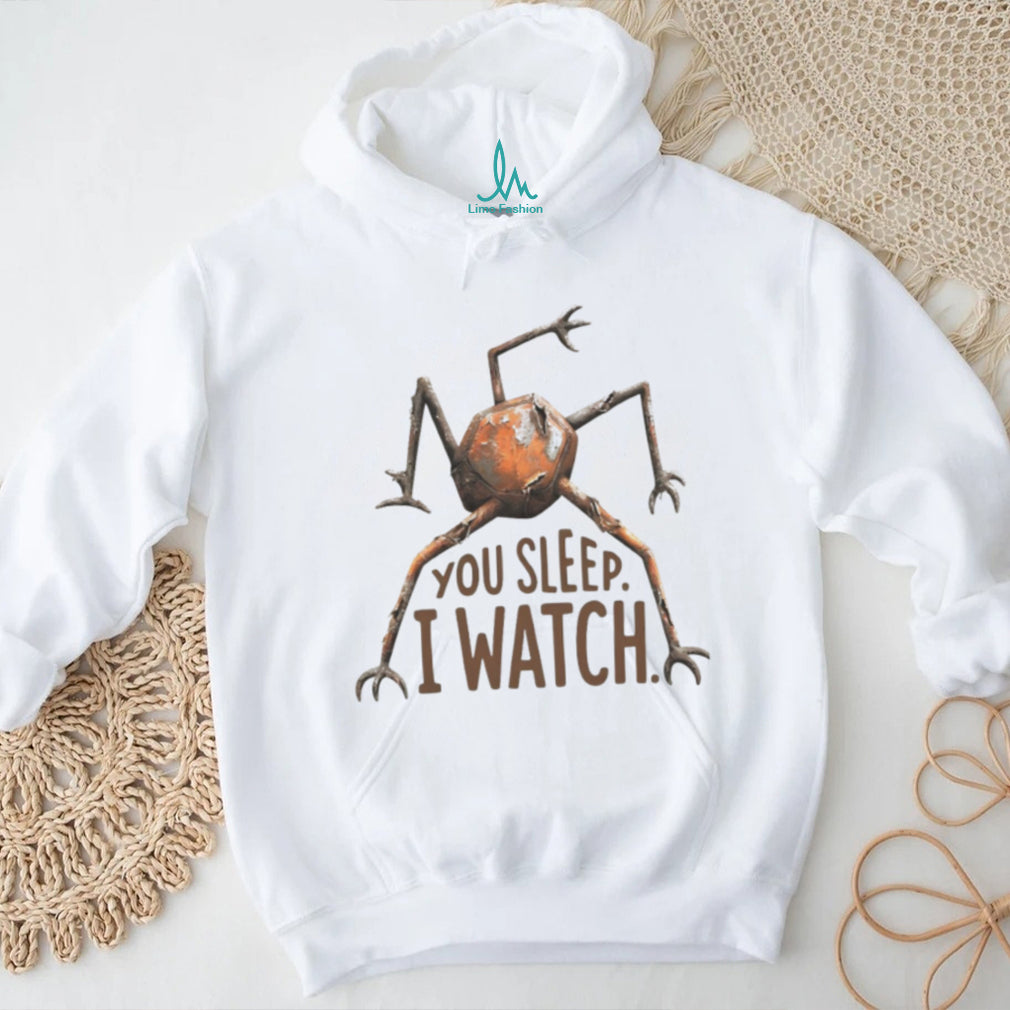 Creepy Rusty Robot Monster You Sleep I Watch T Shirt