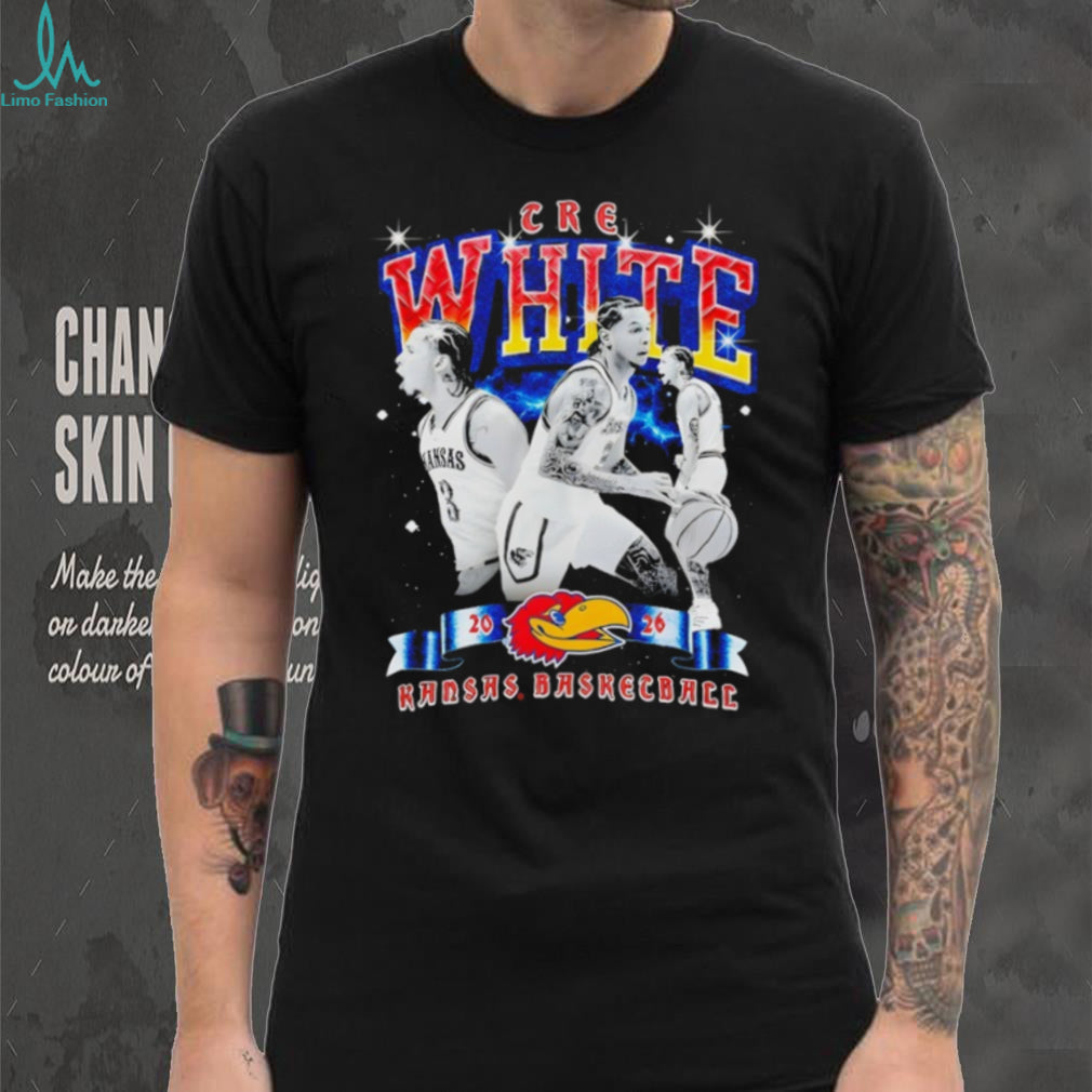 Creighton White Kansas Basketball 2026 Graphic Tee