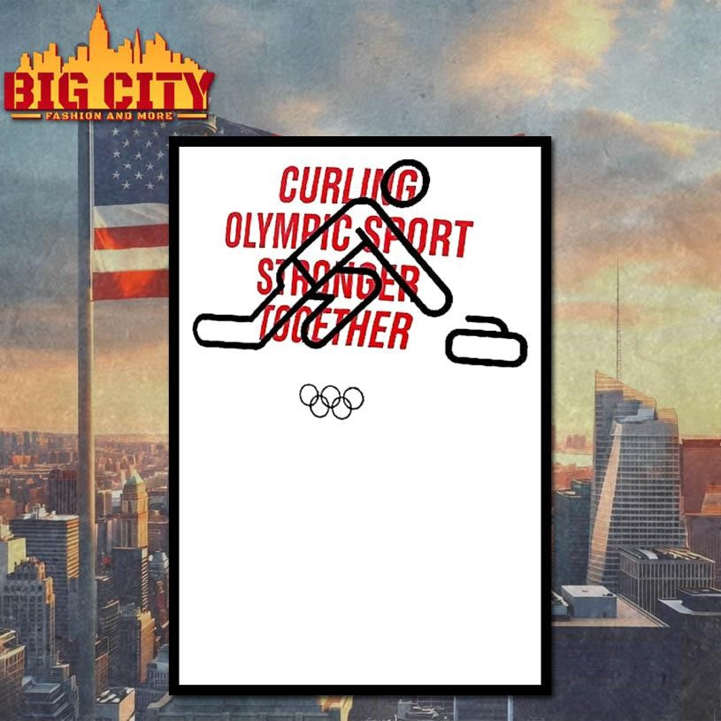 Curling Olympic Sport Stronger Together Woman Shirt