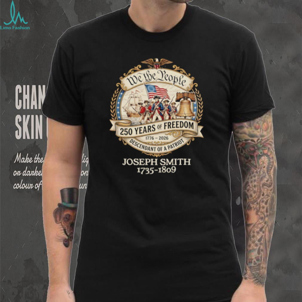 Custom Descendant of a Patriot 250 Years of Freedom 1776 2026 T Shirt