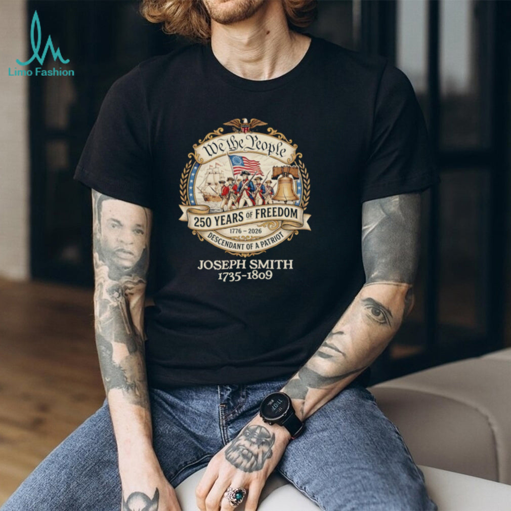 Custom Descendant of a Patriot 250 Years of Freedom 1776 2026 T Shirt