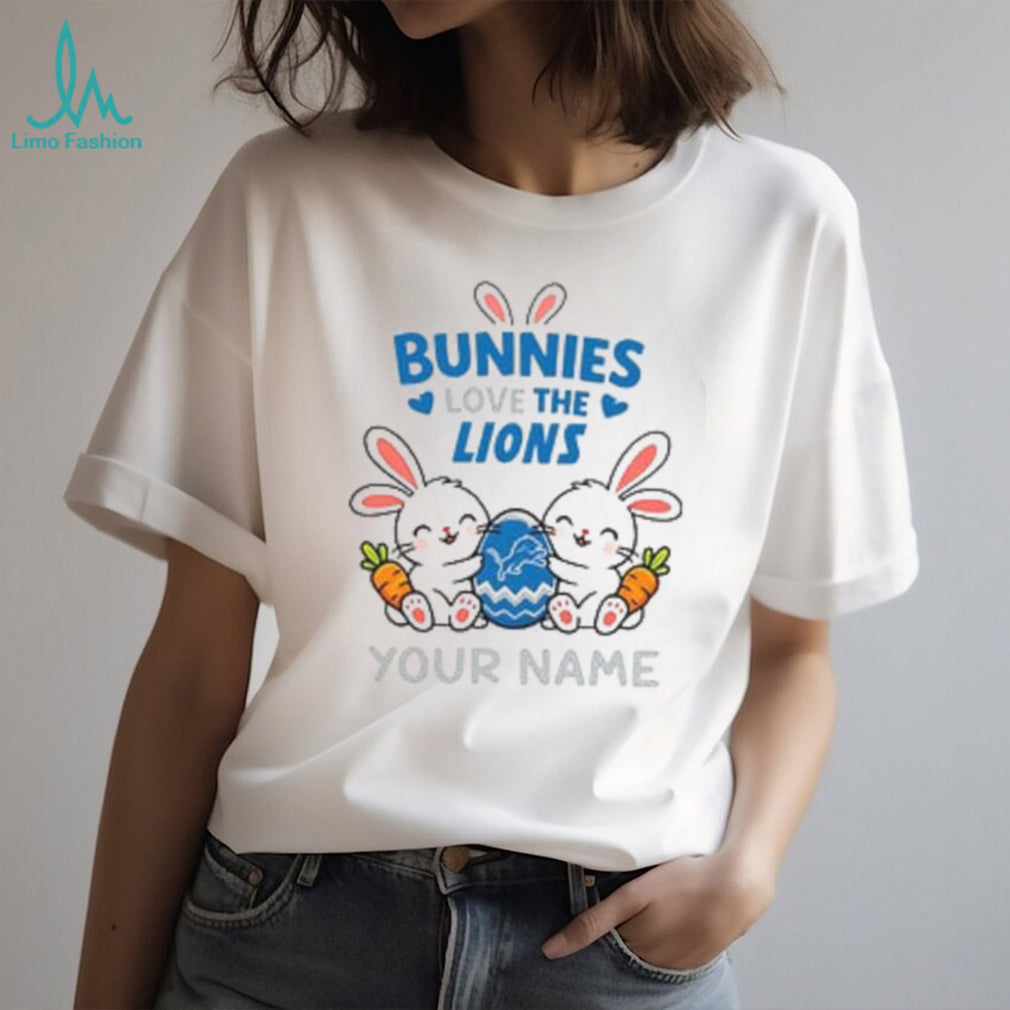 Custom Lions Easter Bunny Stuffed T Shirt