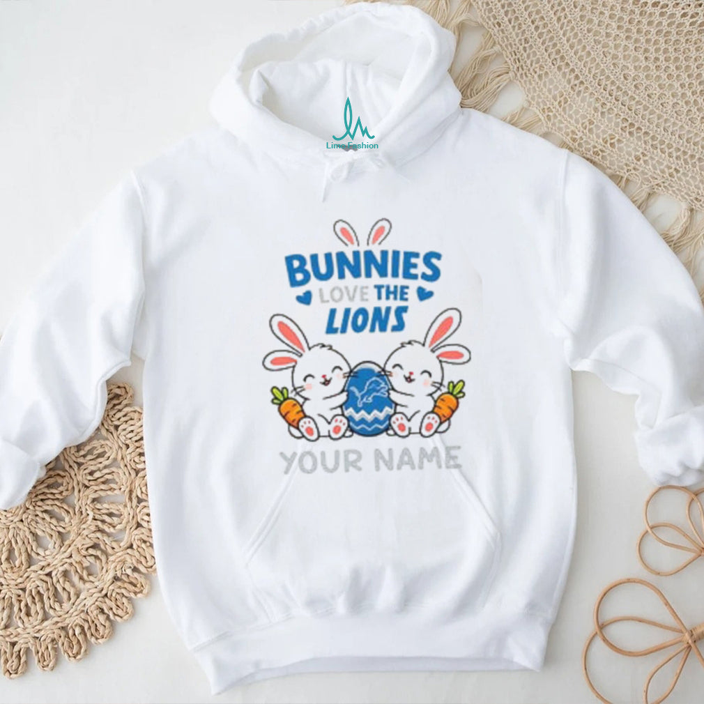 Custom Lions Easter Bunny Stuffed T Shirt