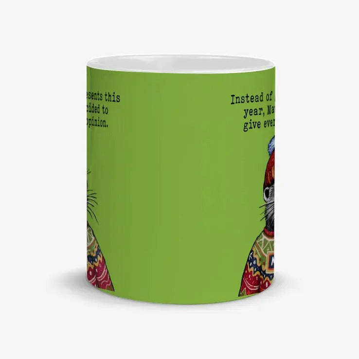 Custom Name Christmas Steve The Otter Meme Mug