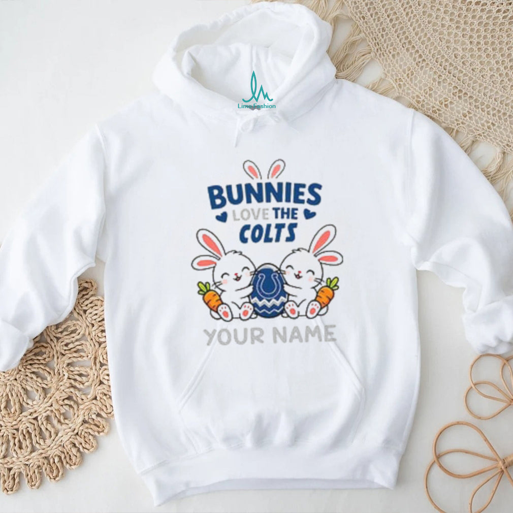 Custom Name Indianapolis Colts Easter Bunny T Shirt