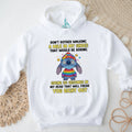 Cute Alien Character Rainbow Sweater Funny Mental Health T Shirt