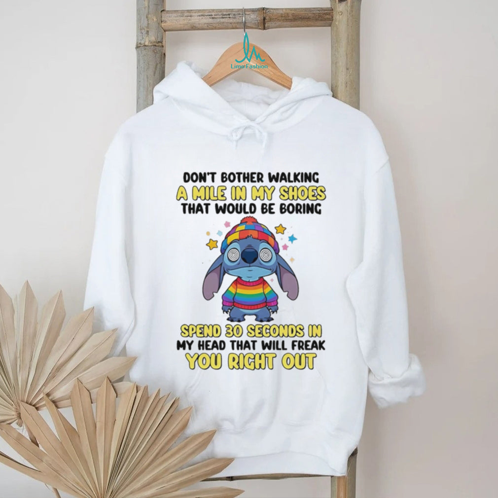 Cute Alien Character Rainbow Sweater Funny Mental Health T Shirt