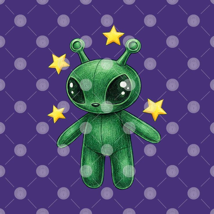 Cute Alien Graphic T Shirt