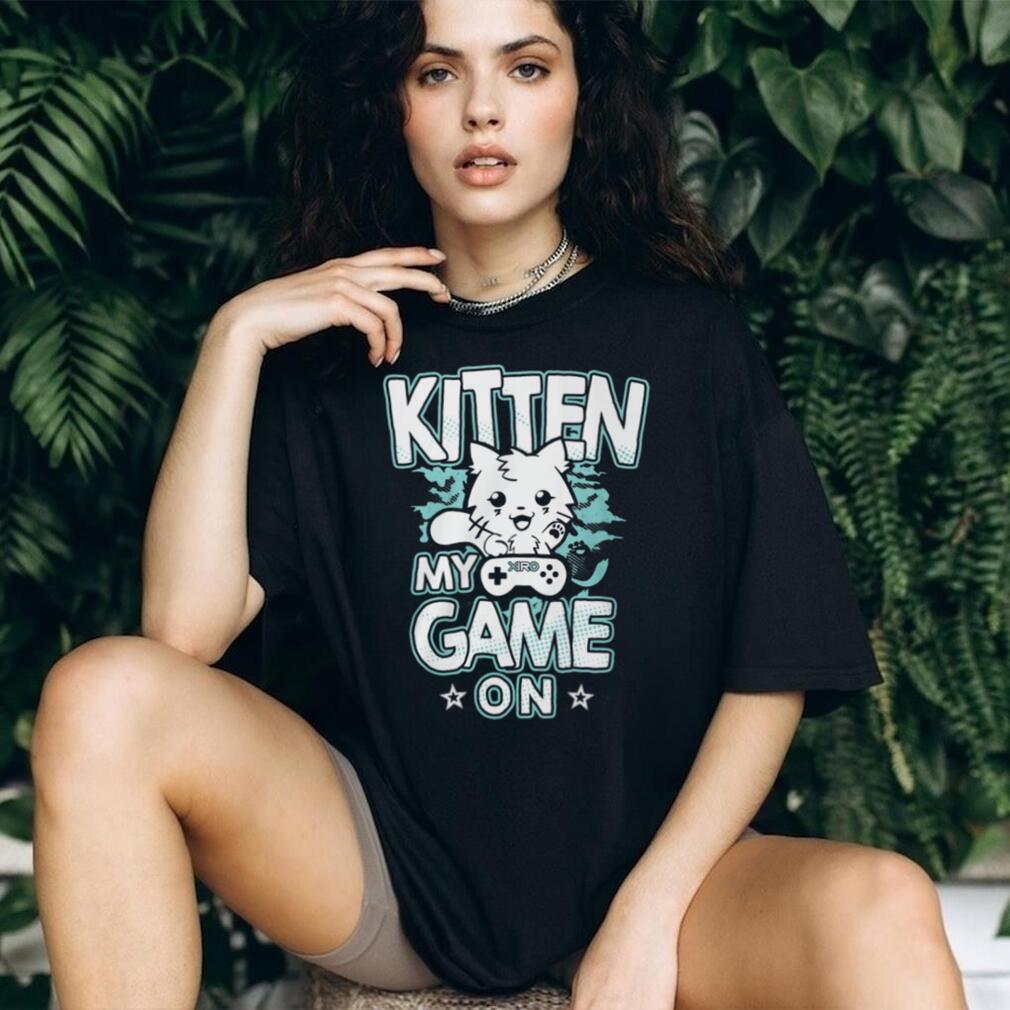 Cute Kitten My Game On Retro Gamer Cat Video Game Lover T Shirt