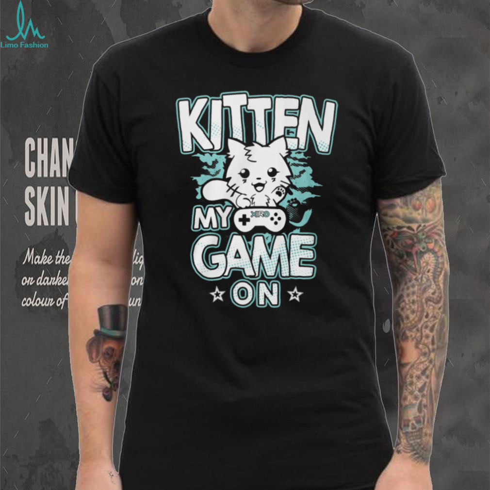 Cute Kitten My Game On Retro Gamer Cat Video Game Lover T Shirt