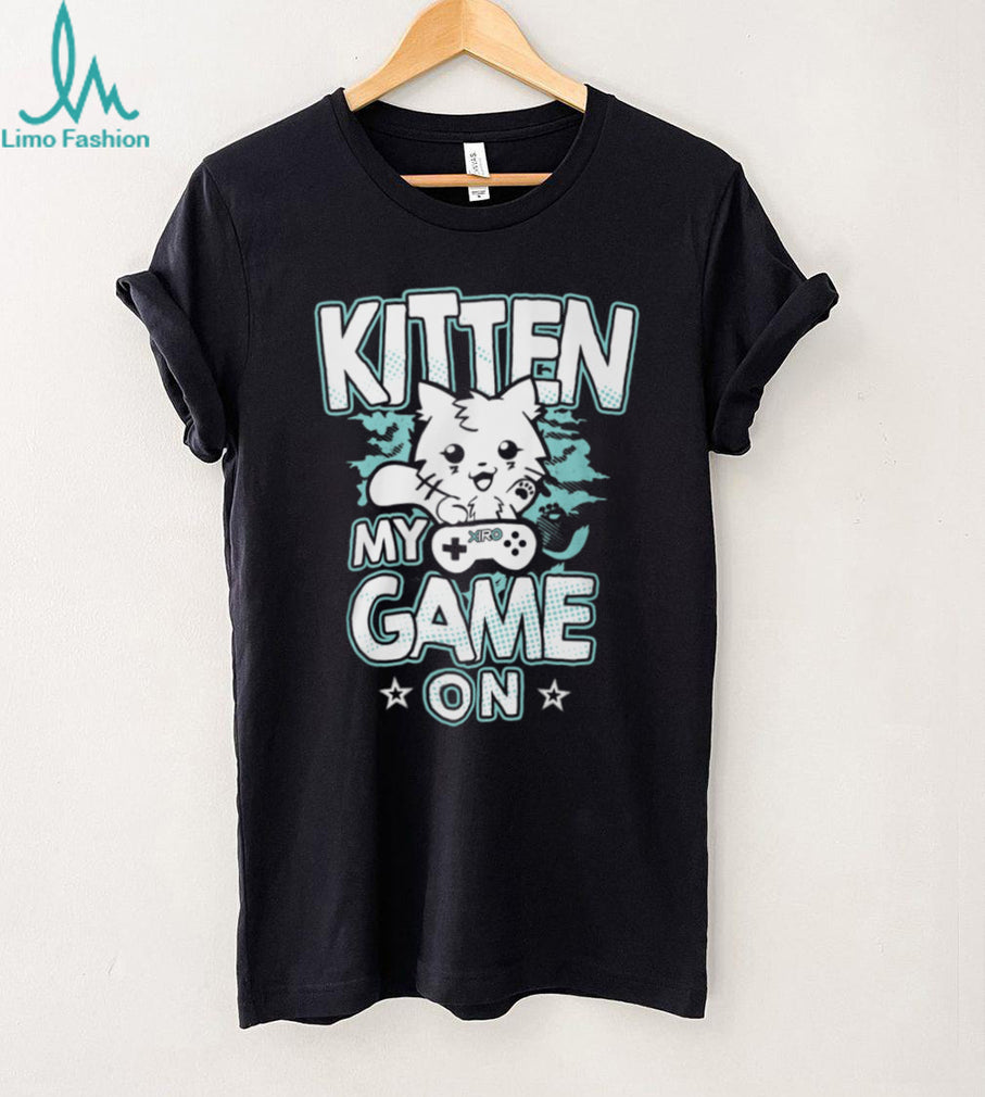 Cute Kitten My Game On Retro Gamer Cat Video Game Lover T Shirt