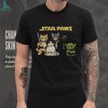 Cute Star Paws Cat Characters Sci Fi Movie Kitten Parody T Shirt