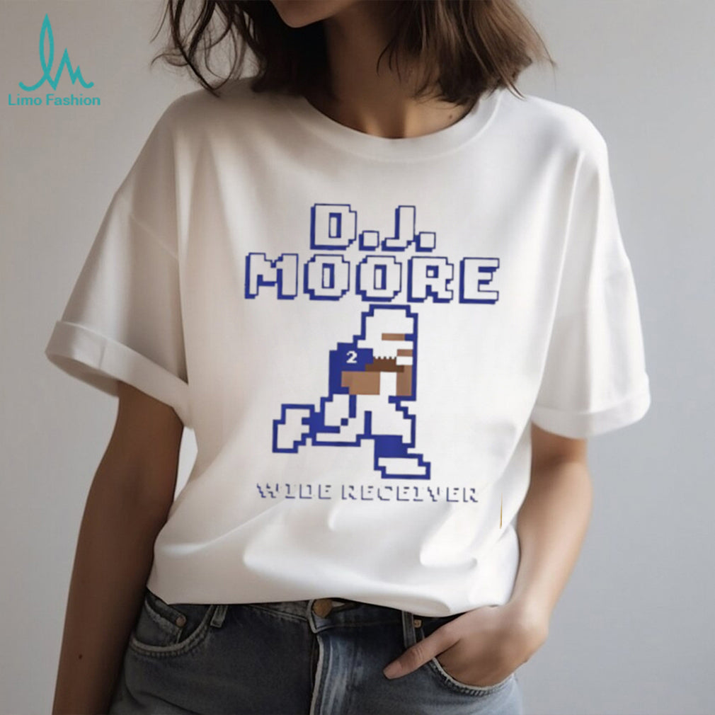 DJ Moore Wide Receiver 8 Bit Pixel Art Football T Shirt