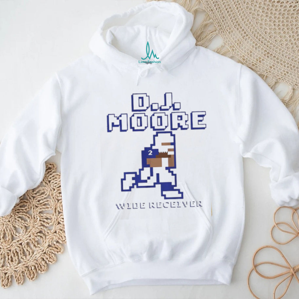 DJ Moore Wide Receiver 8 Bit Pixel Art Football T Shirt