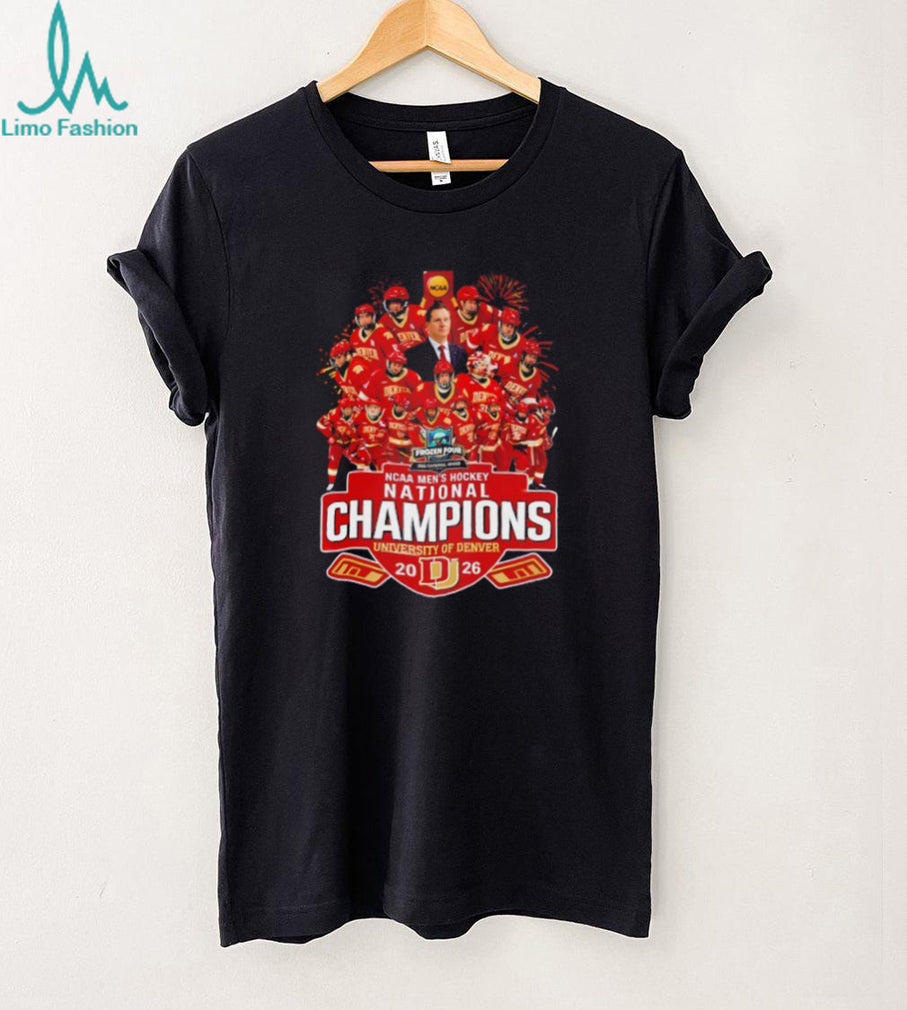 DU Pioneers Men’s Hockey 2024 National Champions Team Roster T Shirt