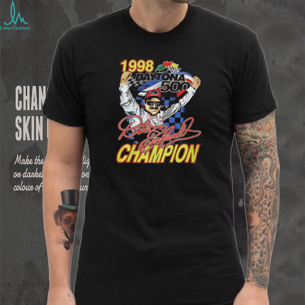 Dale Earnhardt 1998 Daytona 500 Champion Vintage Racing T Shirt