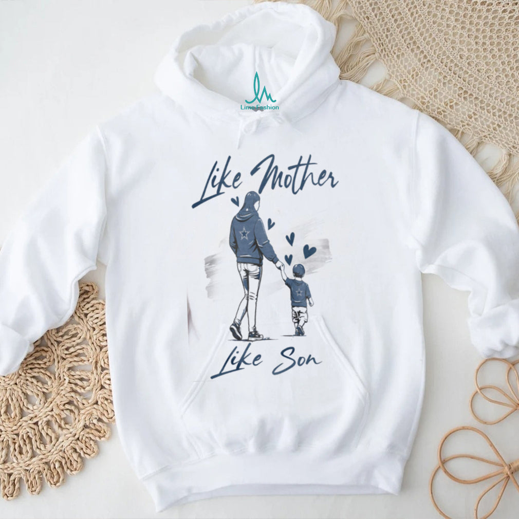 Dallas Cowboys Mom Life T Shirt, Mother and Son Cowboys Game Day Apparel